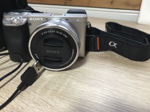 Sony Alpha ILCE-6000 24,3 MP Digitalkamera - Silber