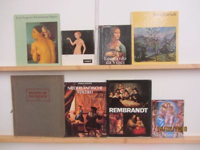 35 Bücher Bildbände Maler Malerei Künstler Gemälde Rembrandt Michelangelo u.a.