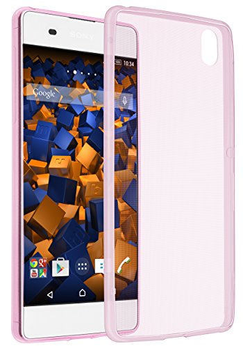 mumbi UltraSlim Hülle für Sony Xperia XA Schutzhülle transparent pink (Ultra Slim - 0.70 mm)