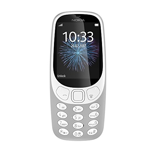 Nokia 3310 Dual SIM, Version 2017, Mobiltelefon Retro Grey