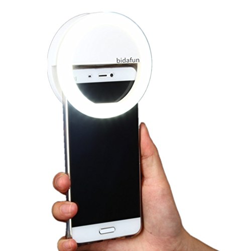 bidafun LED Strahler Flash selfie Licht ring Kamera Foto Video Licht Lampe handy