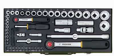 Proxxon Steckschlüsselsatz 56-teilig 1/2 und 1/4 Zoll, Qualitätswerkzeug