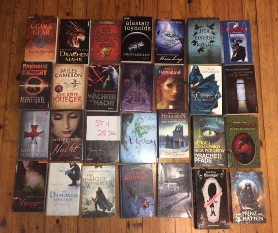 28 Fantasy Horror Romane Bücher  Bestseller - Konvolut - Sammlung - Paket - SF 1