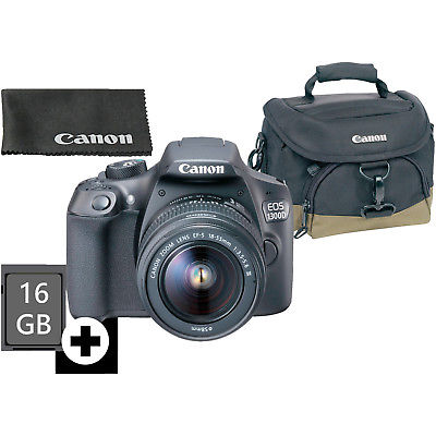 CANON EOS 1300D Kit Spiegelreflexkamera 18 Megapixel mit Objektiv 18-55 mm f/3.5