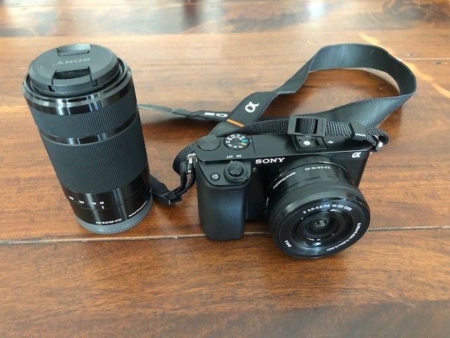 Sony Alpha 6000 Systemkamera 24.3 MP - Kit mit 2 Objektiven - schwarz