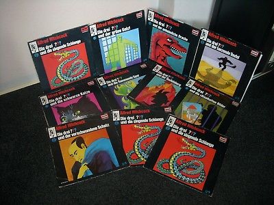 11 Vinyl LPs DIE DREI FRAGEZEICHEN ??? 4,7,8,9,19,20,21,22,3x25