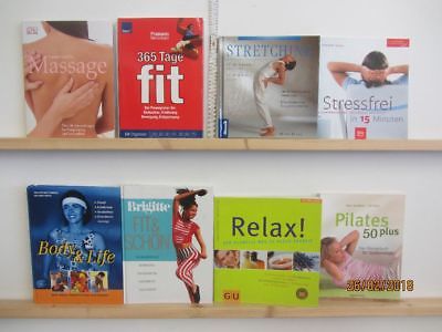 40 Bücher Wellness Fitness Massage Pilates Entspannung Schönheit Training