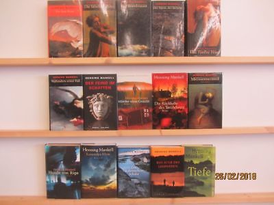 Henning Mankell 15 Bücher Romane Krimi Thriller Psychothriller Top Titel 
