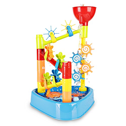 SainSmart Jr. Sandspielzeug Sandspielset Wassermühle Sandkasten Strandspielzeug für Wasser und Sand mit Zubehör für Kinder im Summer