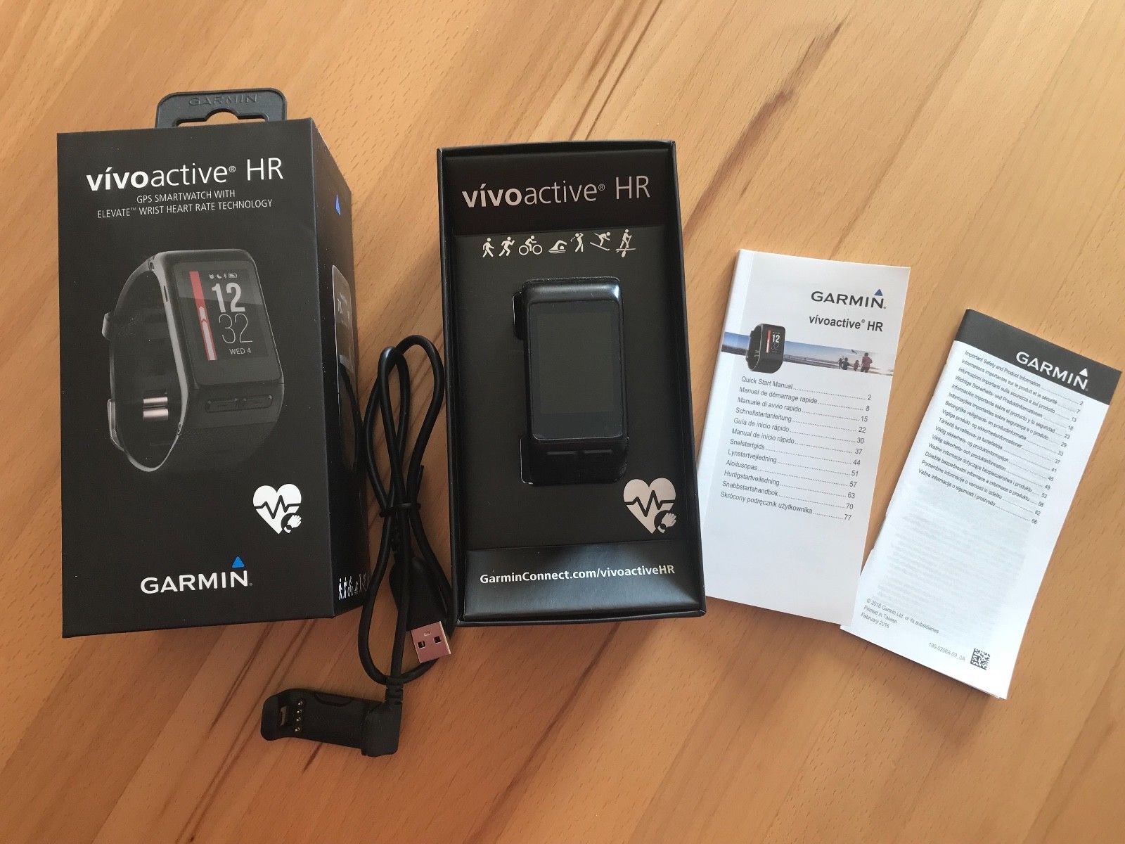 Garmin Vivoactive HR - Smartwatch schwarz
