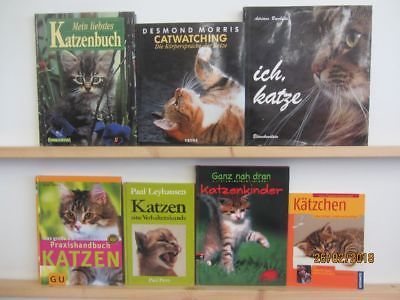 48 Bücher Bildbände Katze Katzenpflege Katzenrassen Katzenerziehung