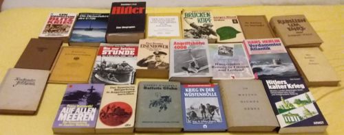 21 Bücher & 2 Hefte 2. Weltkrieg Sammlung Literatur Militär Konvolut