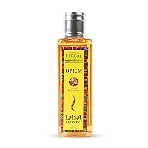 Lasa Aromatics Natürliches Kräuter-Opiumduft-Körpermassageöl - 100 ml