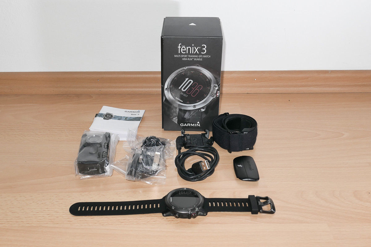 Garmin Fenix 3 GPS Multisport Uhr mit HRM- RUN 
