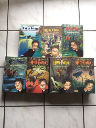 Harry Potter Büchersammlung Band 1-7, komplett und gebunden - TOP-Zustand