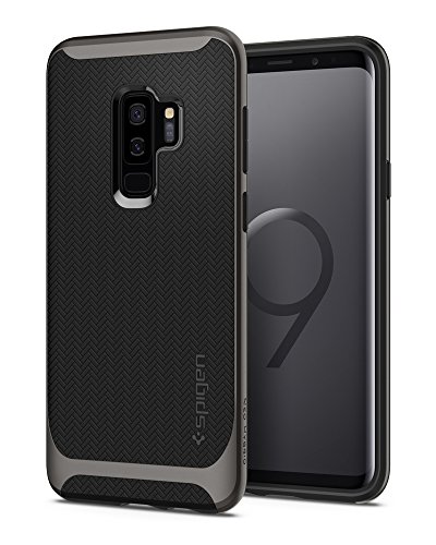 Spigen [Neo Hybrid] Samsung Galaxy S9 Plus Hülle (593CS22943) Zweiteilig Silikon TPU Schale mit PC Bumper Schutzhülle Case (Gunmetal)