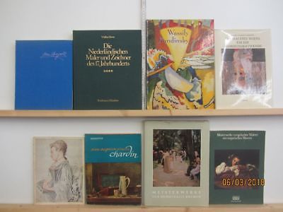 31 Bücher Bildbände Maler Malerei Künstler Gemälde Kandinsky Chardin u.a.