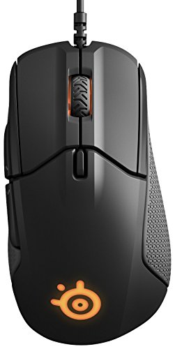 SteelSeries Rival 310, optische Gaming-Maus, RGB-Beleuchtung, 6 Tasten, seitliche Gummigriffe, integrierter Speicher, Farbe schwarz