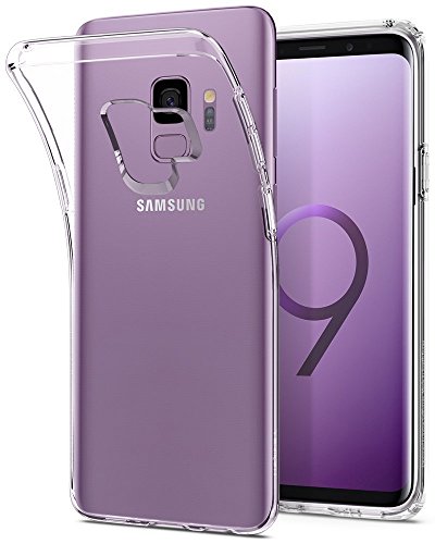 Spigen [Liquid Crystal] Samsung Galaxy S9 Handyhülle Passgenau Kratzfest Durchsichtige, Crystal Clear, (592CS22826)