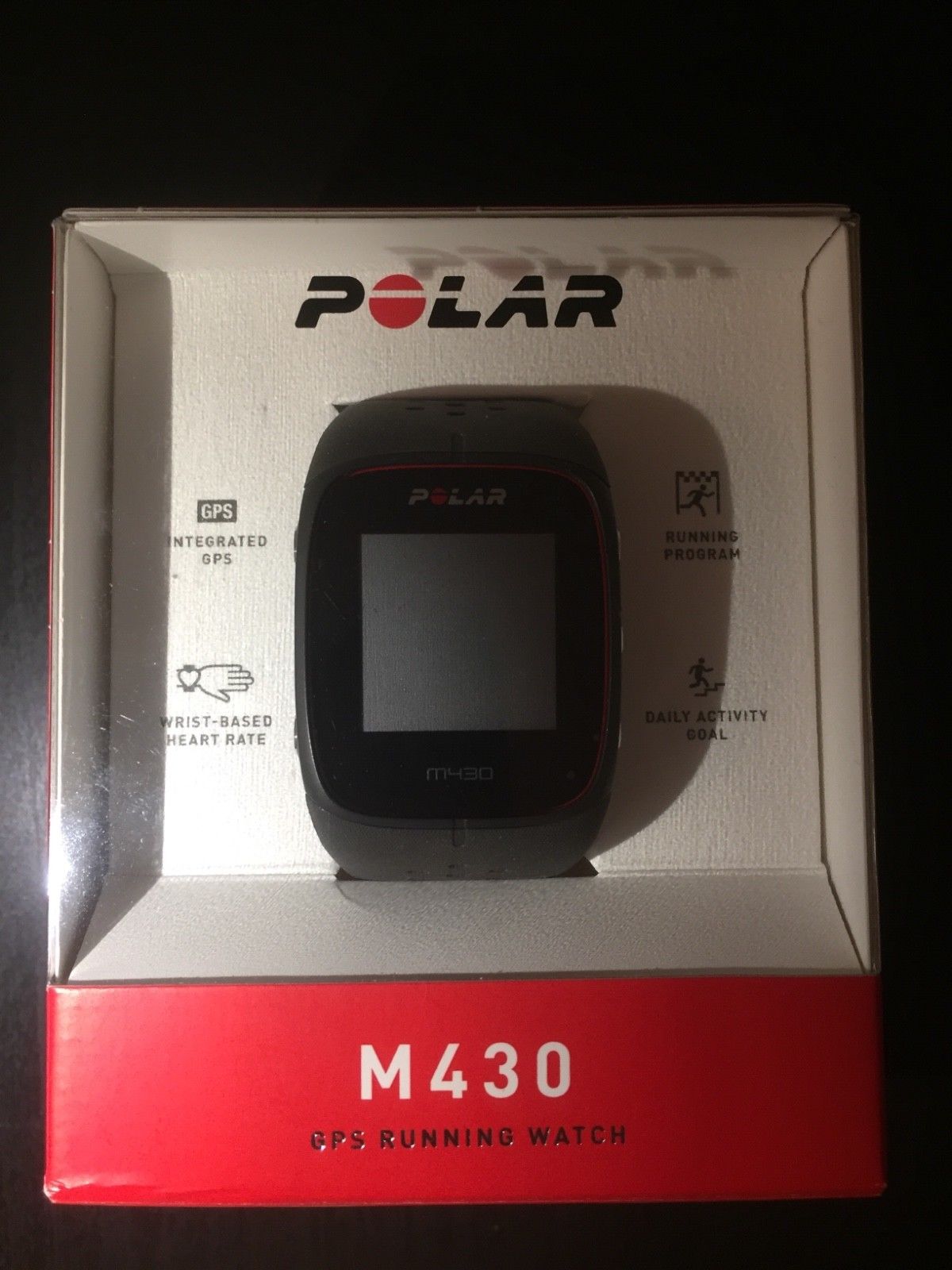 Polar M430 Fitness Tracker GPS Sport Uhr Pulsmessung Handgelenk grau/Anthrazit 