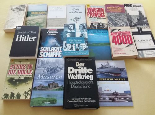 17 Bücher 2. Weltkrieg Sammlung Literatur Militär Posten Buch Konvolut