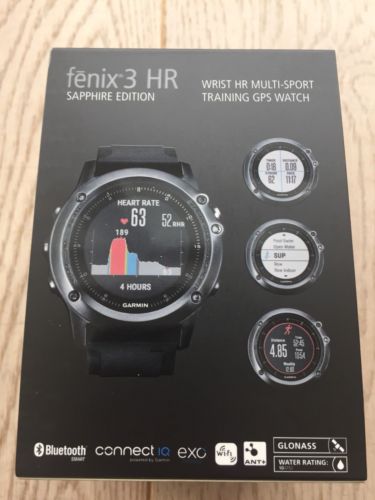 Garmin Fenix 3 HR GPS Multisport Uhr - Saphir (Sapphire)