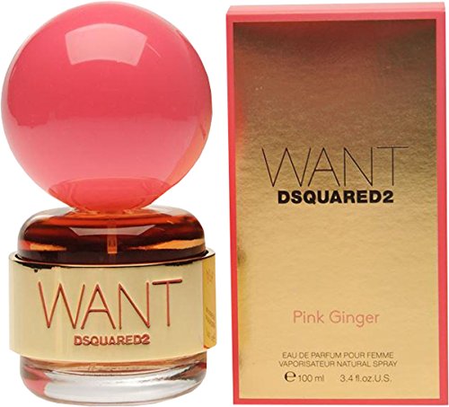 Dsquared wollen Pink Ginger 100 ml Eau de Parfum Duft Spray mit Geschenk Tüte