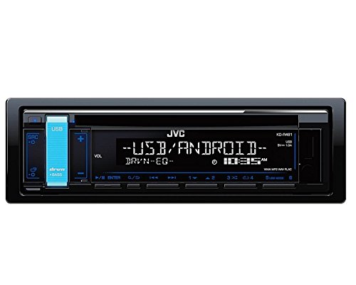 JVC Radio KDR481 1DIN mit Einbauset für Peugeot 206 + 206 CC 1998-2007