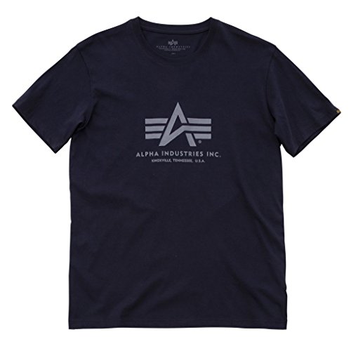 Alpha Industries Herren Basic T-Shirt M Rep. Blue