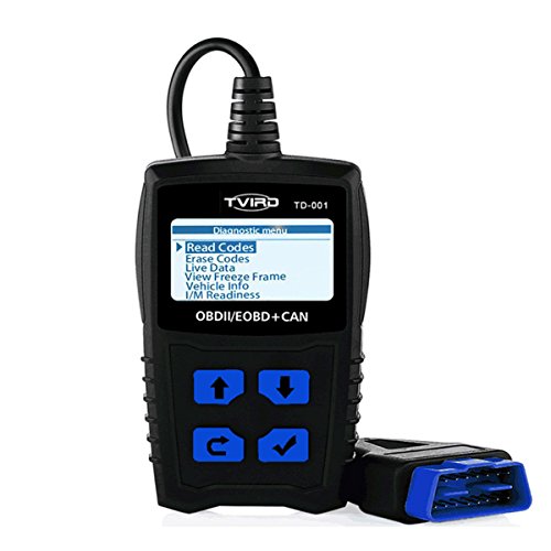 OBD2 Diagnosegerät Auto Tvird Universal Diagnose Scanner für alle Fahrzeuge ab 2000 mit OBD II Protokolle/standardem 16-pin OBD-II Schnittstelle/Batterietest EOBD Code Reader