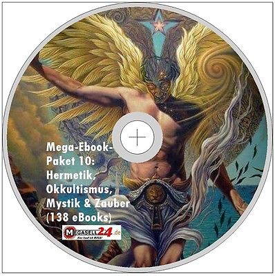 MEGA-EBOOK-PAKET 10 Hermetik Okkultismus Mystik Zauber CD 138 eBooks Satan PDF