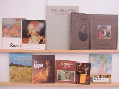 39 Bücher Bildbände Maler Malerei Künstler Gemälde delacroix Renoir Haake u.a.