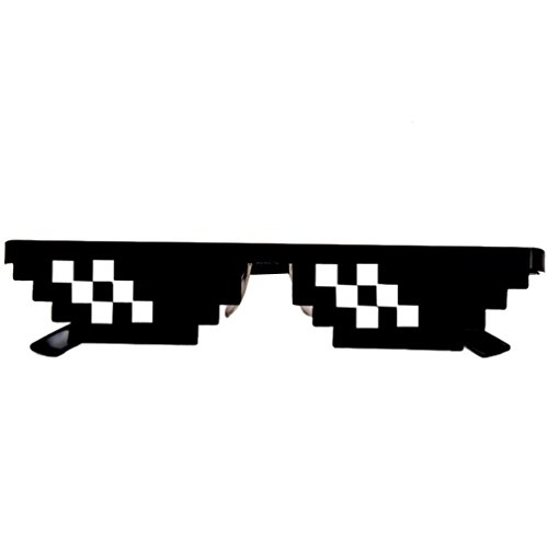 Neuheit Sonnenbrille, Gusspower Thug life Brille 8 Bit Pixel Deal with it Sonnenbrille Unisex Schutzbrillen Eyewear Spielzeug (2 Mosaik)
