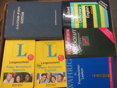 54 Bücher Wörterbücher verschiedene Sprachen verschiedene Fachthemen