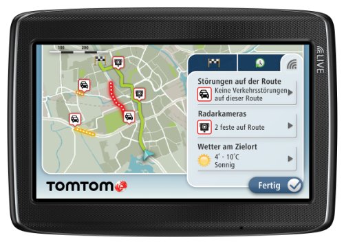 TomTom GO LIVE 825 Navigationssystem (13 cm (5 Zoll) Display, HD Traffic, Google, Bluetooth & Sprachsteuerung, Fahrspur- & Parkassistent, Europa 45)