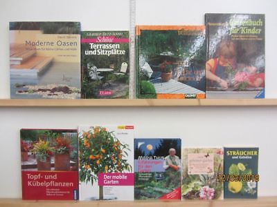 44 Bücher Garten gärtnern Gartengestaltung Gartenpflege Gartenkunst