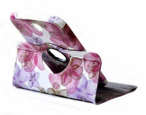 pink lila Blüte, 360° drehbar Schutztasche Samsung Note 8.0 (N5100) 8Zoll Tasche Schutzhülle Hülle