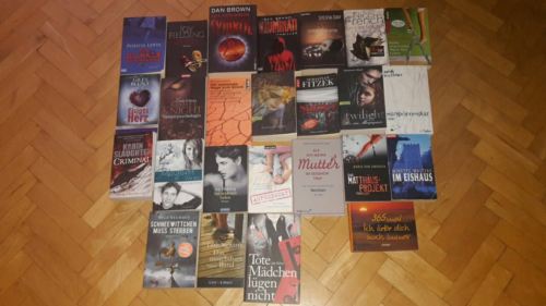 Bücherpaket aus 25 Büchern, Thriller und Romane