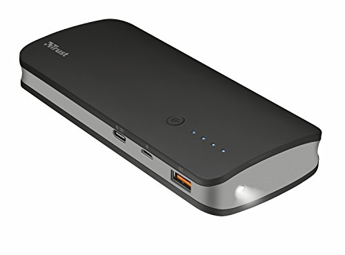 Trust Omni Powerbank 10000 mAh mit USB-C-Anschluss (geeignet für für Samsung, iPhone, iPad, Nintendo Switch, Quick Charge 3.0, USB Typ C, Tragbares Ladegerät)