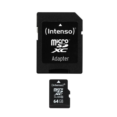 Intenso Micro SDXC 64GB Class 10 Speicherkarte inkl. SD-Adapter