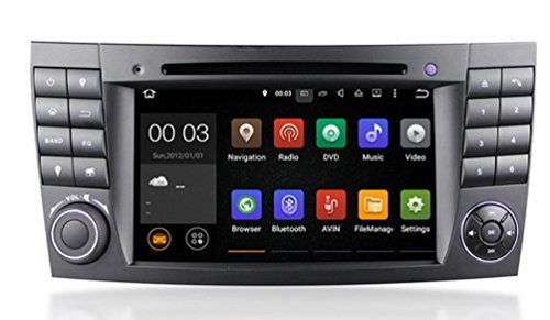 Android 7.1 für Mercedes-Benz E-Class W211 DAB+ Ready Einbau Touchscreen Autoradio DVD Player MP3 MPE4 USB SD 3D Navigation GPS TV iPod USB MPEG2 Bluetooth Freisprecheinrichtung