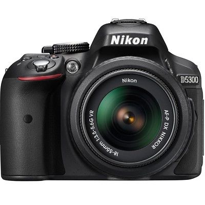 Nikon D5300 DSLR Camera + AF-P 18-55mm VR Lens Kit - Brand New NEU