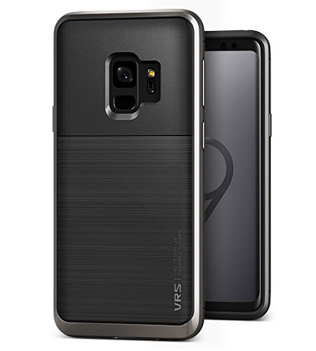 Samsung Galaxy S9 Hülle, VRS Design® Handyhülle [Schwarz] Silikon TPU Bumper Cover | Dual Layer Protection case | Ultra dünn hüllen [High Pro Shield] für Samsung Galaxy S9 (2018)