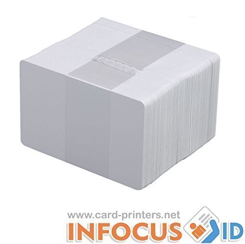 100 x Blank weiß PVC Plastik Karten CR-80 30mil für alle ID Drucker