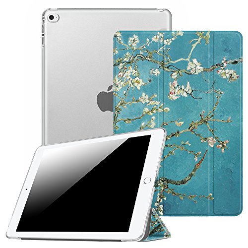 Fintie iPad Mini 4 Hülle - Ultradünne Superleicht Schutzhülle mit transparenter Rückseite Abdeckung Smart Case Tasche mit Auto Schlaf / Wach und Standfunktion für Apple iPad mini 4, Mandelblüten
