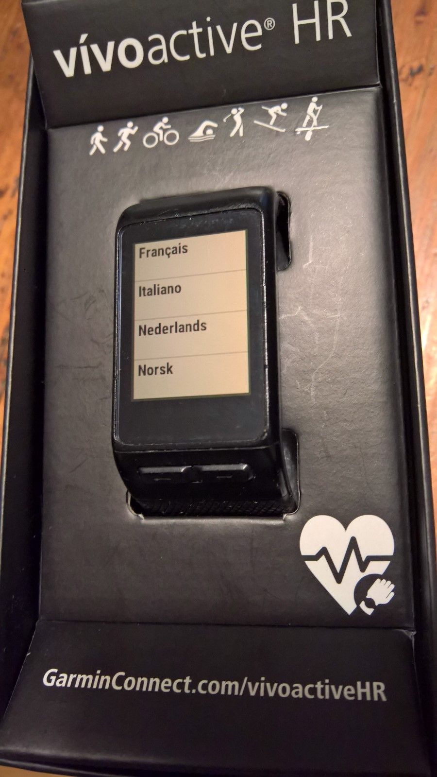 Garmin Vivoactive HR XL GPS Smartwatch mit Puls, Kalorien, Schrittzähler