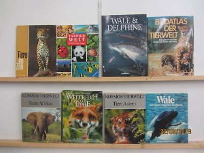 15 Bücher Bildbände Tiere Tierbildbände Säugetiere Fische u.a.