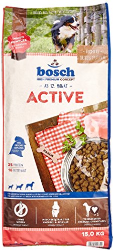 bosch Hundefutter Active, 1er Pack (1 x 15 kg)