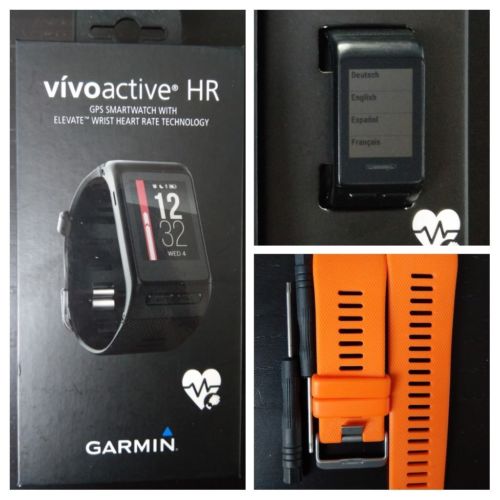 Garmin Vivoactive HR GPS Smartwatch mit Ersatzarmband