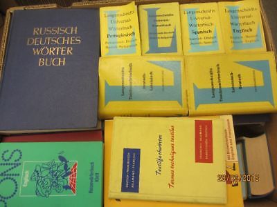 51 Bücher Wörterbücher verschiedene Sprachen verschiedene Fachthemen